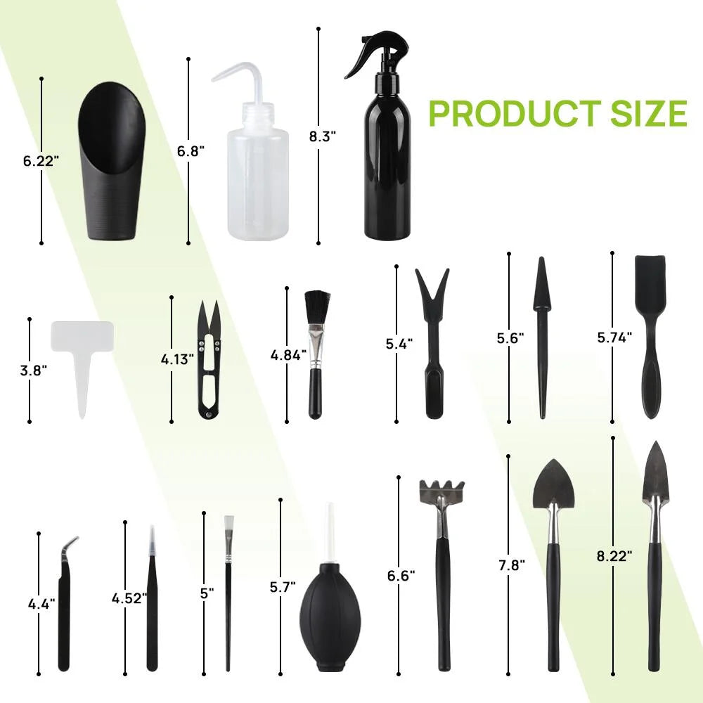 Succulent Tools Set Mini Gardening Kit with Transplanting Tools 58 Pieces